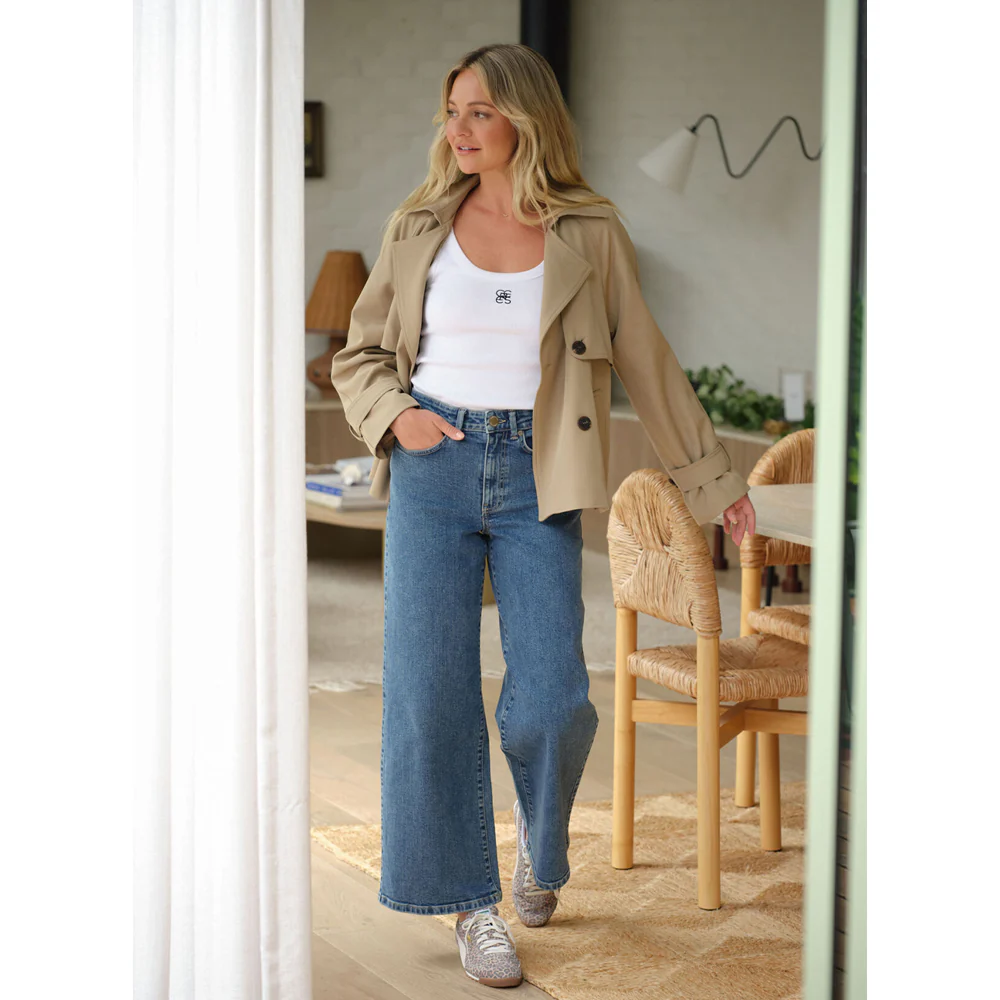 Evie Wide Leg Jean - Fresh Indigo - Image 3