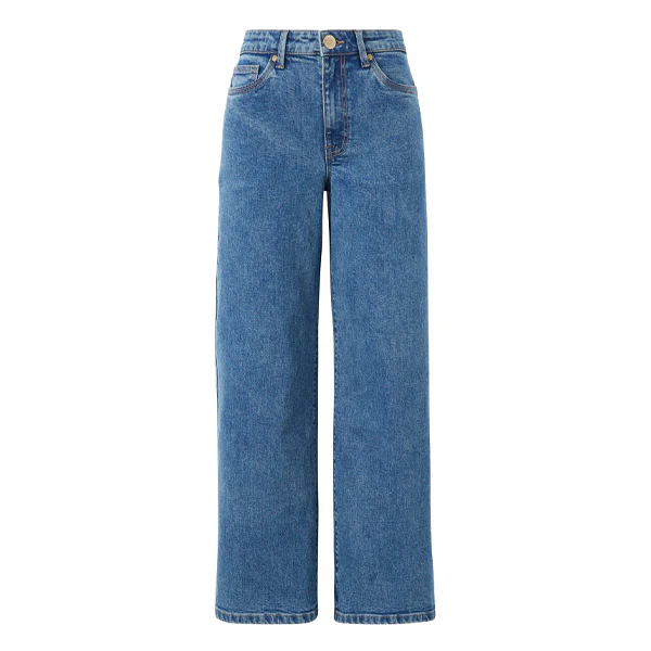 Evie Wide Leg Jean - Fresh Indigo - Image 7